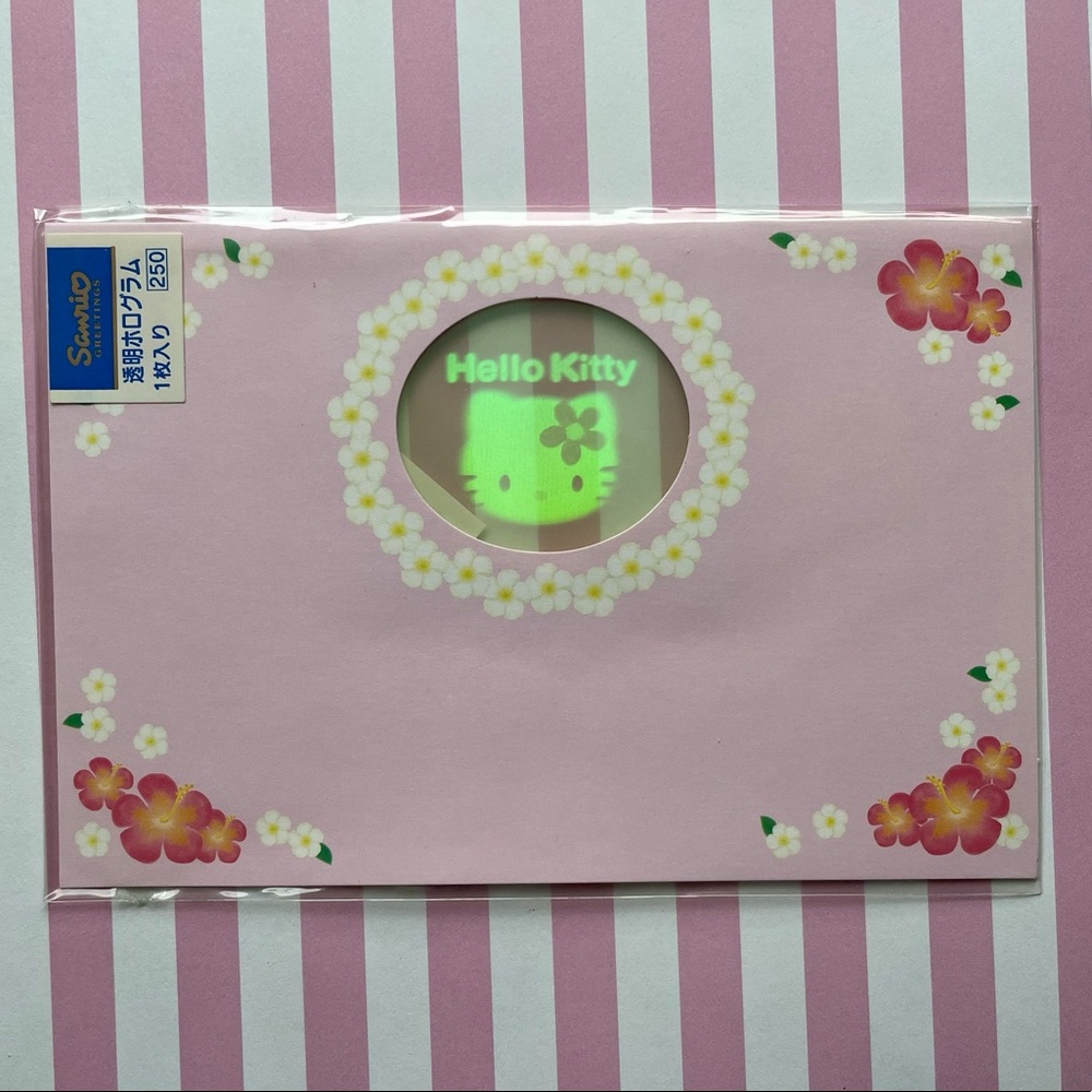 Vintage Sanrio Hello Kitty Lenticual Postcard - 1999 AS IS
